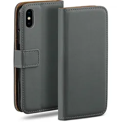 moex Book Case für iPhone XS Klapphülle mit Kartenfach