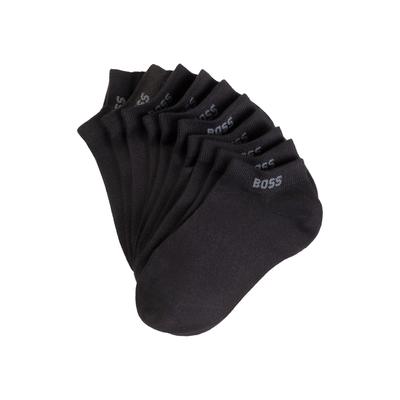 Sneakersocken BOSS "5P AS Logo CC W", Damen, Gr. 39-42, schwarz (schwarz 001), Baumwollmischung, unifarben, Socken Sneakersocken, mit BOSS-Logoschriftzug