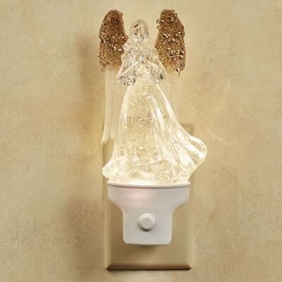 The Gerson Companies Holiday Angel Swirl LED Nightlight White , White