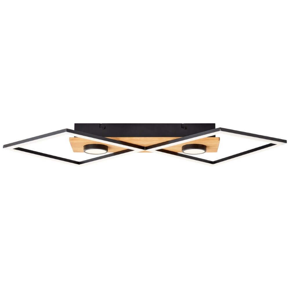 Brilliant Woodbridge Houten LED Plafondlamp - Multicolour