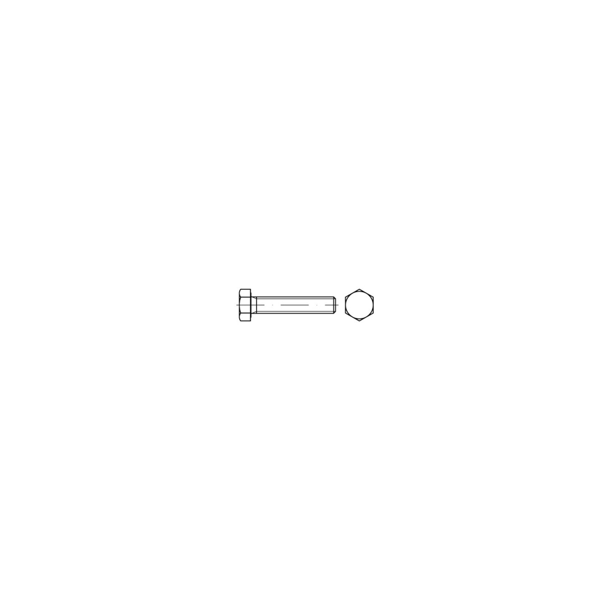 ISO 4017 Sechskantschraube VG M8x18 Stahl 10.9 blank ; Industrial Quality Supplies (040171000080018)