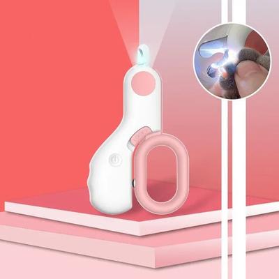 Uplift Essentials LED Illuminated Pet Nail Clipper pink