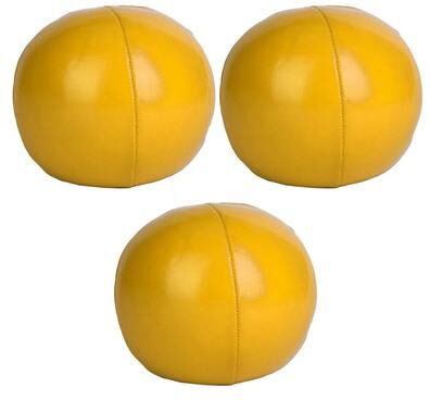 Modern Mode Marketplace Piece PU Juggling Ball Set For Beginners And Pros yellow