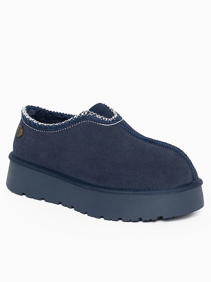 Gooce Leder-Winterboots "Wael" in Dunkelblau - 37
