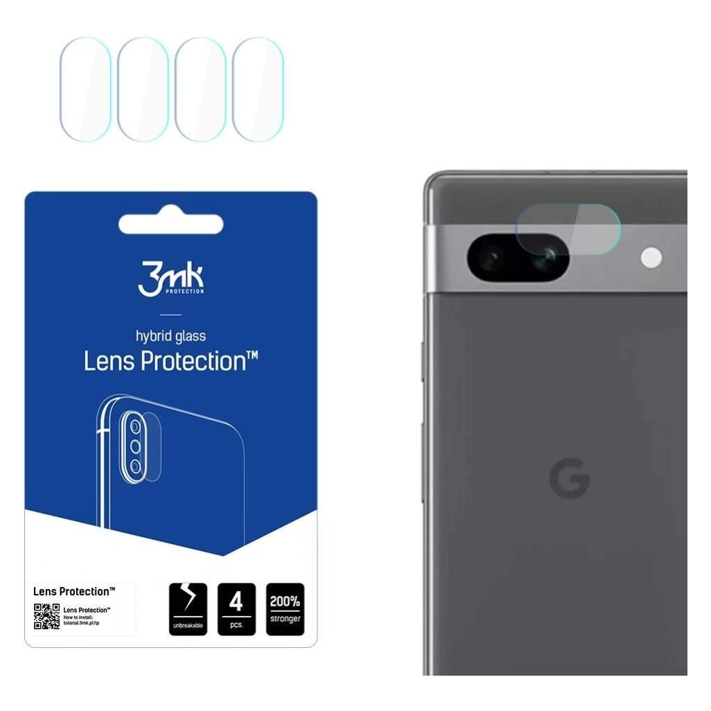 3MK Lens Protect Google Pixel 7A 5G Ochrona na obiektyw aparatu 4szt (4 Stk., Google Pixel 7a) (3mk Lens Protection(973)-0)