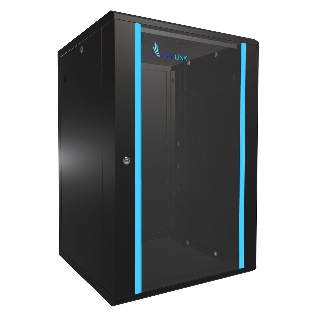 Extralink 18U 600mm rack cabinet black (18 HE, 19 Zoll Rack) (EX.16880)