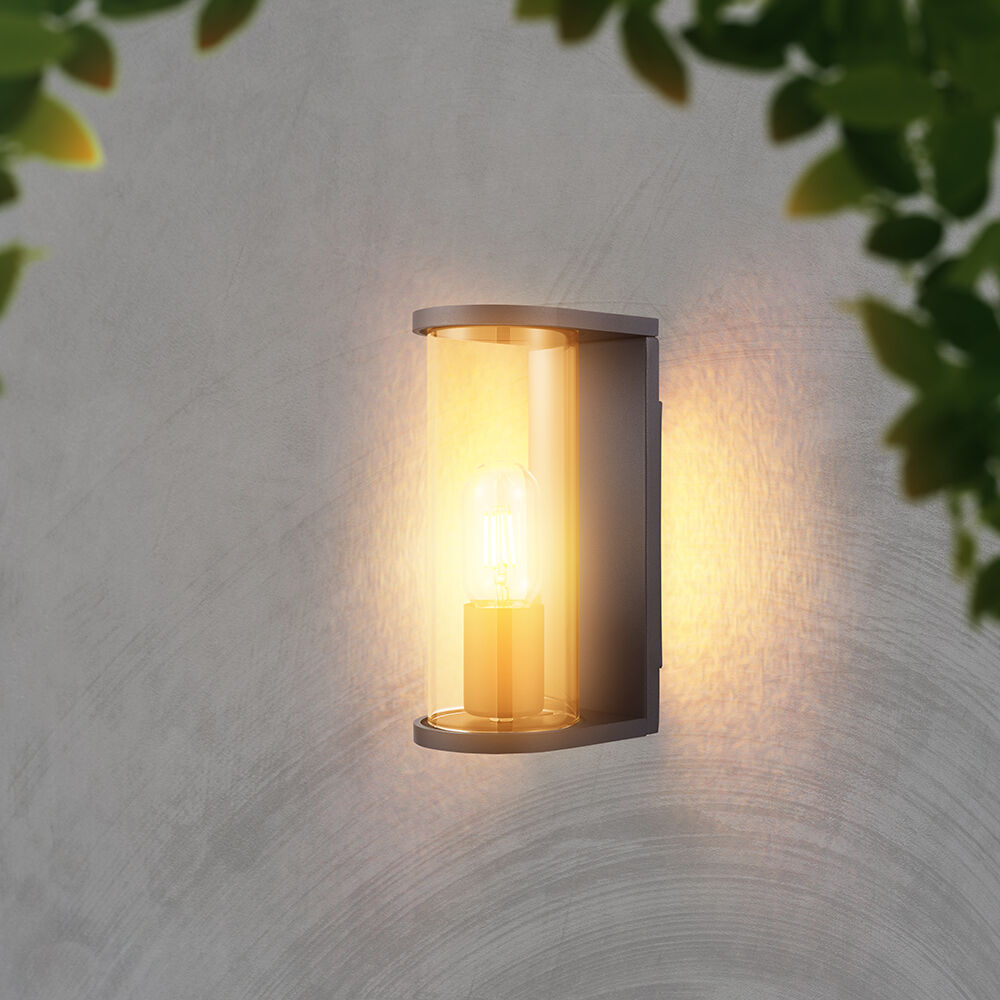 V-Tac Lampada Led Da Giardino Cilindrica E27 Vetro Fumé Ip44 – Sku 24088