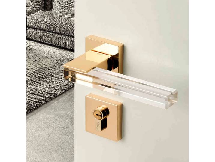 Offre spéciale moderne cristal muet chambre serrure de porte poignée mode intérieure serrure de porte serrure de porte meubles matériel clé serrure d'entrée
