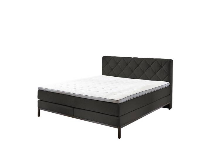 Sun Garden Boxspringbett Rockaway Anthrazit 140 x 200 cm