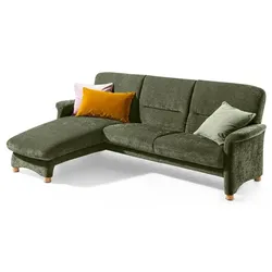 Segmüller Werkstätten Sofa inkl. Longchair Bora Stoff Moos