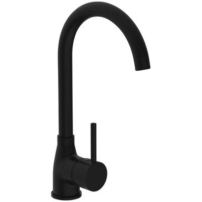 Küchenarmatur WELLTIME "Dublin", schwarz, H:34,5cm, Messing, Armaturen, Hochdruck Armatur für Küche, Einhebelmischer, Küchenarmatur schwenkbar