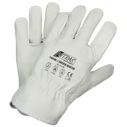 AS Arbeitsschutz Arbeitshandschuhe | 12 Paar Lederhandschuhe Nitras DRIVER WINTER | Gr. 8