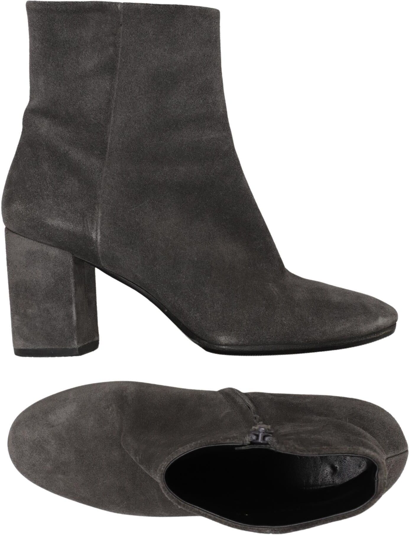 Balenciaga Damen Stiefelette, Grau, Gr. EU 40, Leder - Second Hand