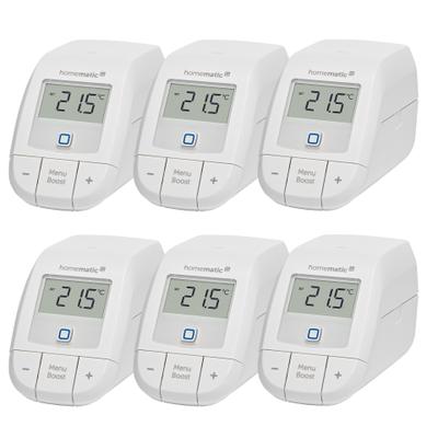 HOMEMATIC IP Heizkörperthermostat "6er Set Heizkörperthermostat basic", weiß, B:20cm H:10cm T:30cm, Heizkörperthermostate