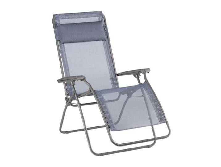Lafuma MOBILIER - Fauteuil Relax Zéro Gravité R Clip - Chaise Longue Pliante Terrasse et Jardin - Toile Batyline Résistante - Transat Multiposition\, Tout Confort\, Fabriqué en France - Bleu Ocean