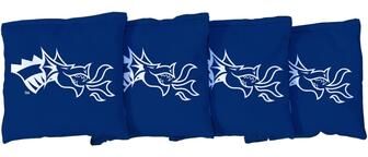 Skip's Garage Drexel Dragons Blue Cornhole Bags