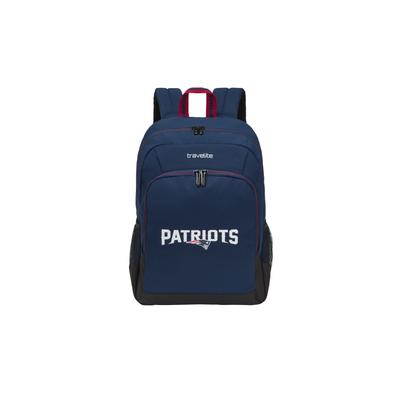Schulrucksack TRAVELITE "travelite x NFL College Rucksack mit Laptopfach", Gr. B/H/T: 30cm x 43cm x 16cm, new england patriots, Textil, Rucksäcke Schulrucksack, Unisex, Laptop-Rucksack, 15"-Laptopfach, mit Aufsteckfunktion