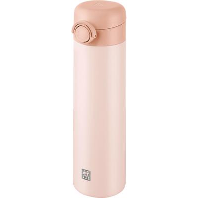 Thermoflasche ZWILLING "Thermo Plus", rosa (pink), H:22,5cm, Edelstahl, Trinkflaschen, Thermoflasche, Edelstahl, Doppelwandig, Auslaufsicher