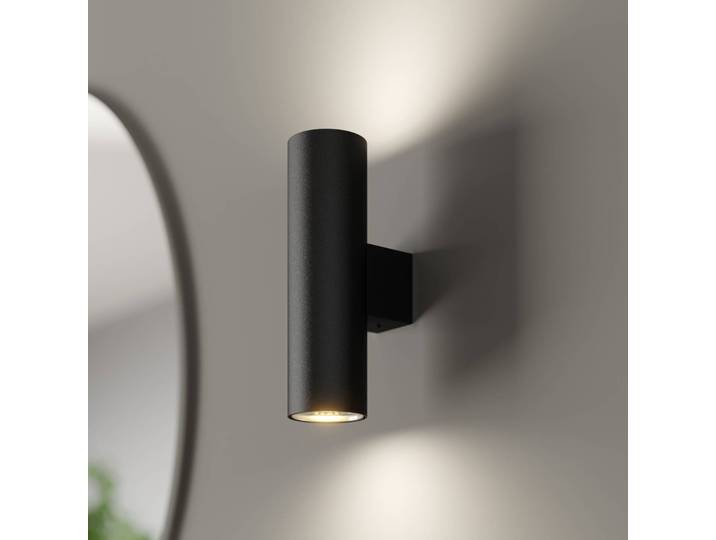 Wandlampe Marion Argon, dimmbar, schwarz, für Wohn- / Esszimmer, Metall, Modern, Wandleuchte, Wandlampe Innen