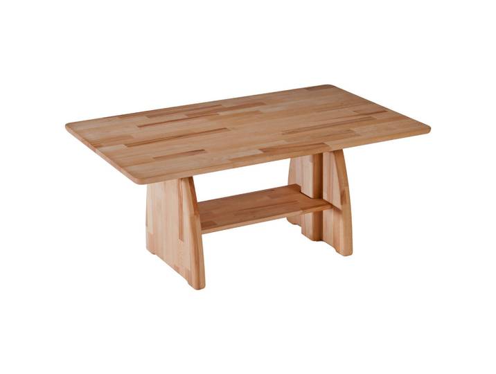 Couchtisch, Kernbuche, Holz, Metall, Kernbuche, massiv, rechteckig, Wange, 65x47-66x105 cm, höhenverstellbar, Wohnzimmer, Wohnzimmertische, Couchtische, Couchtische Metall