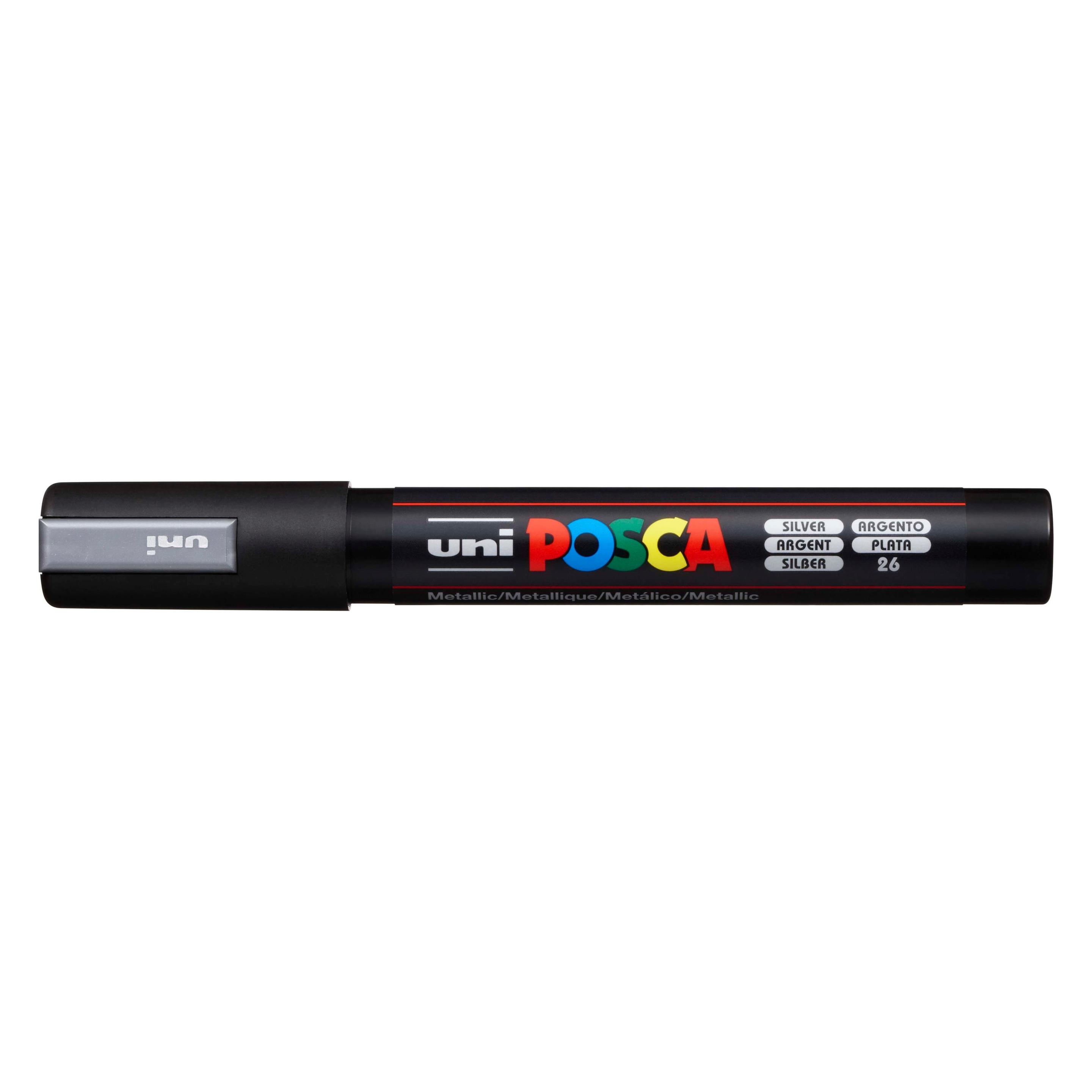 Posca Medium Marker PC-5M (1x) (PC5M SILBER) Mindestbestellmenge: 6 Stück