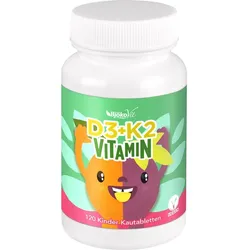 Vitamin D3 + K2 Kinder Kautabletten Vegan 120 ST
