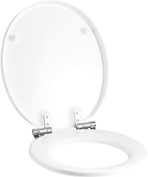 Geberit WC-Sitz 575200000 weiß, Scharniere Edelstahl, mit Deckel