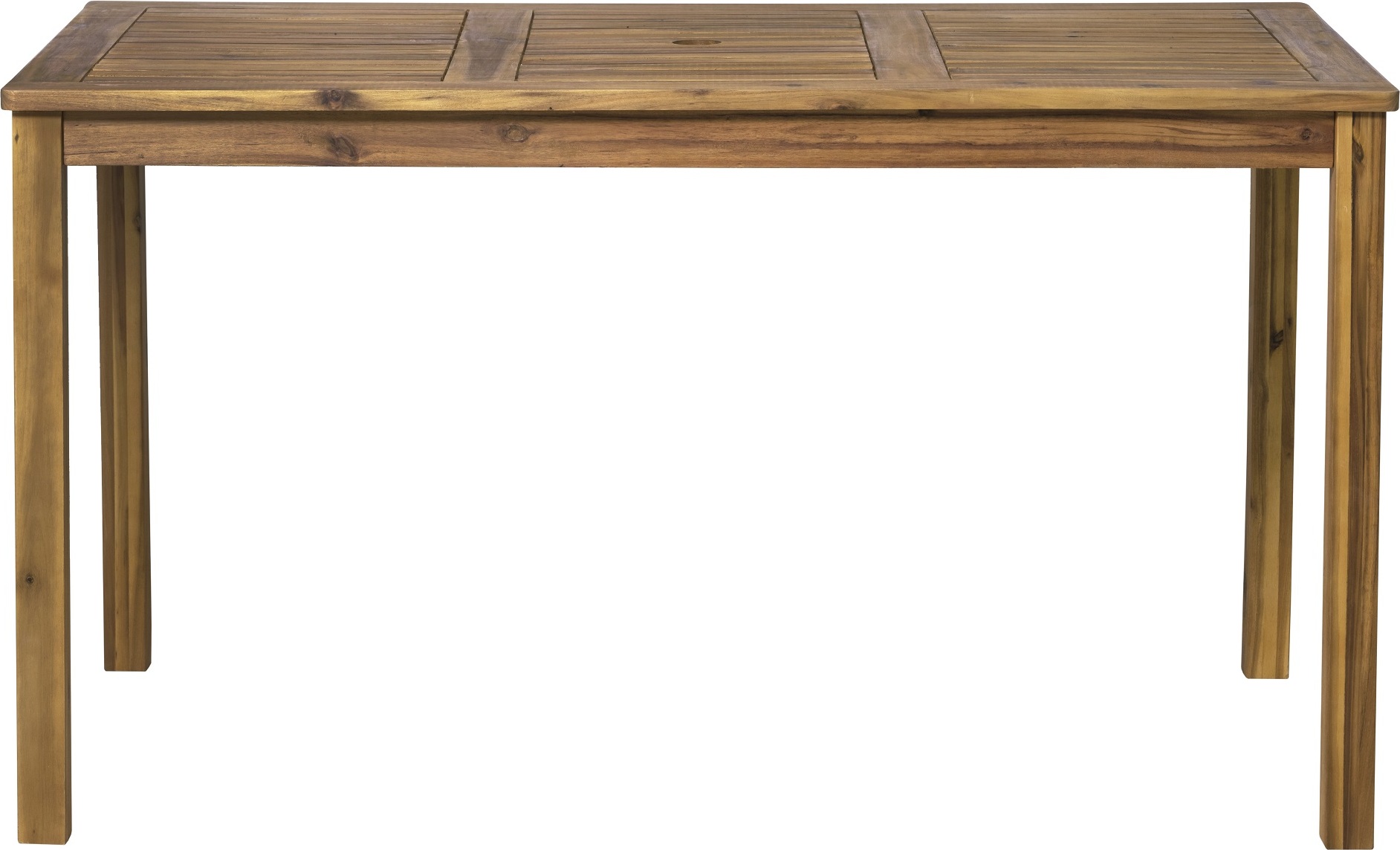 Möbilia Gartentisch 135x80 cm | für 4-6 Personen | Akazie-Holz natur | 31020004 | Serie GARTEN