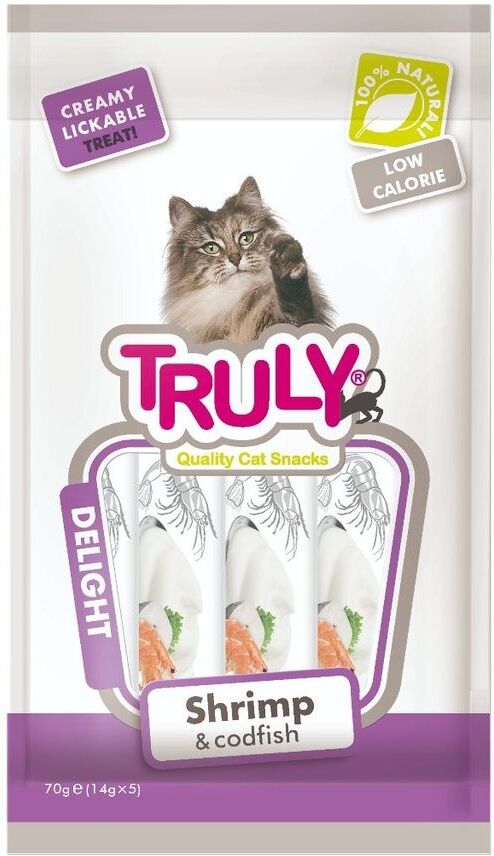 Truly - Cat Creamy Lickable Shrimp & Codfish 70g - (WP11377)