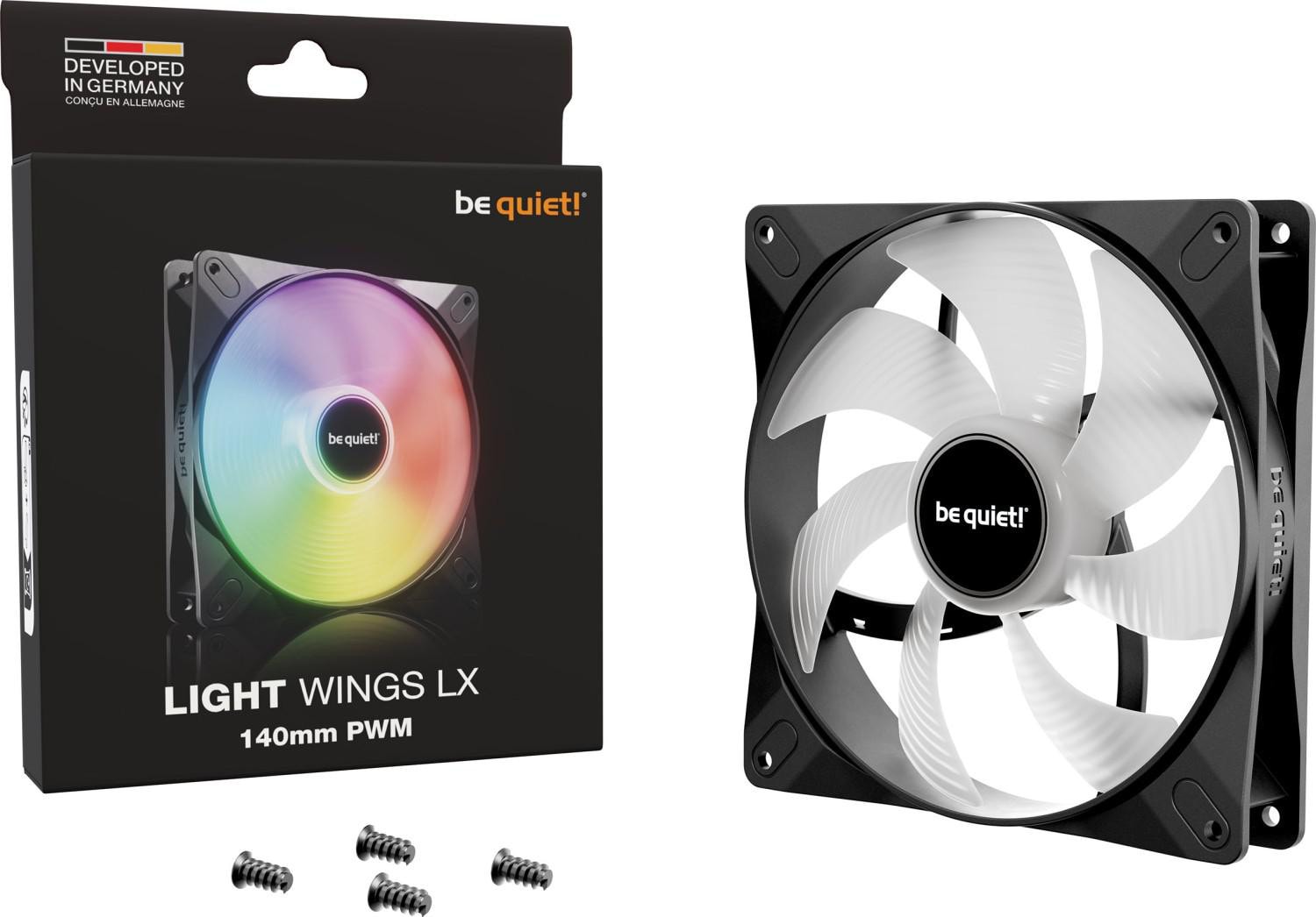 be quiet! Light Wings LX PWM Lüfter 140mm Schwarz