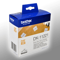 Brother PT Etiketten DK11221 weiss 23x23mm 1000 St. Rolle