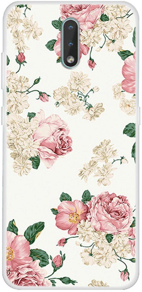 INCOVER Nokia 2.3 Fleksibelt Plastik Cover - Blomster