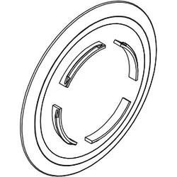 HSK Ersatzteile Abdeckkappe Scharnier Aperto, Set (10 Stück), Chrom, E100217-1-41 E100217-1-41