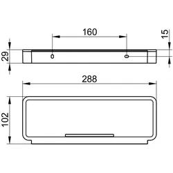 Keuco Duschkorb Plan 14958, komplett, verchromt/schwarzgrau, 14958010037 14958010037