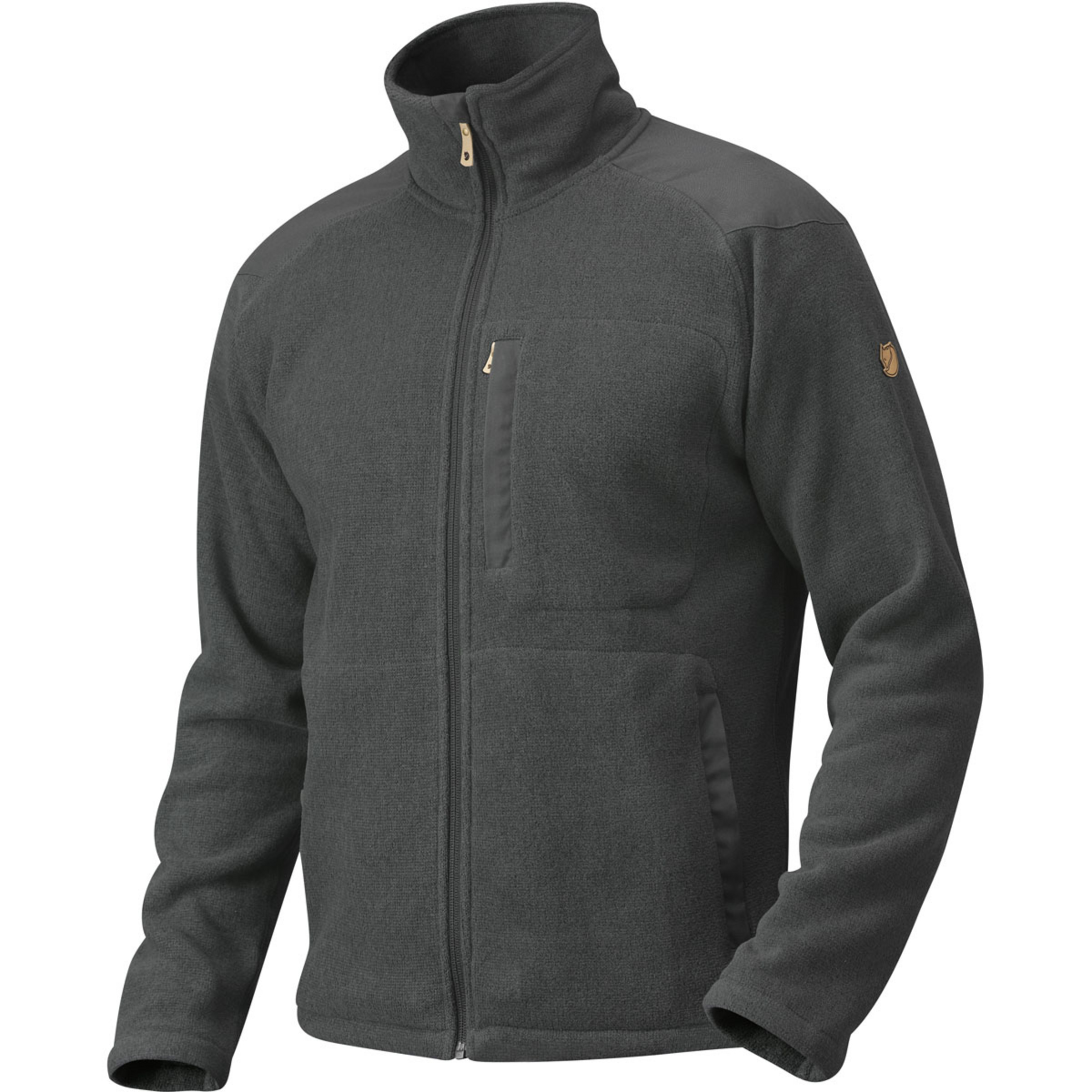 Fjällräven Buck Fleece Herren Fleecejacke grau Größe L Trekking Widerstandsfähig