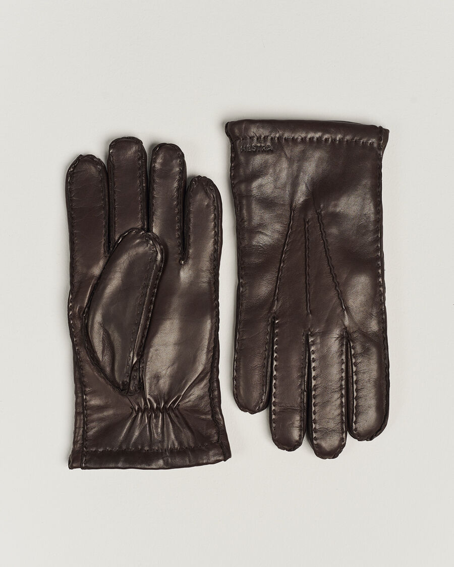 Hestra George Lambskin Hairsheep Glove Espresso men 10 Brun