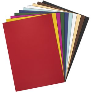 Folia Fotokarton 6109, 50 x 70 cm, 10 Farben sortiert, 300g/m², 10 Blatt