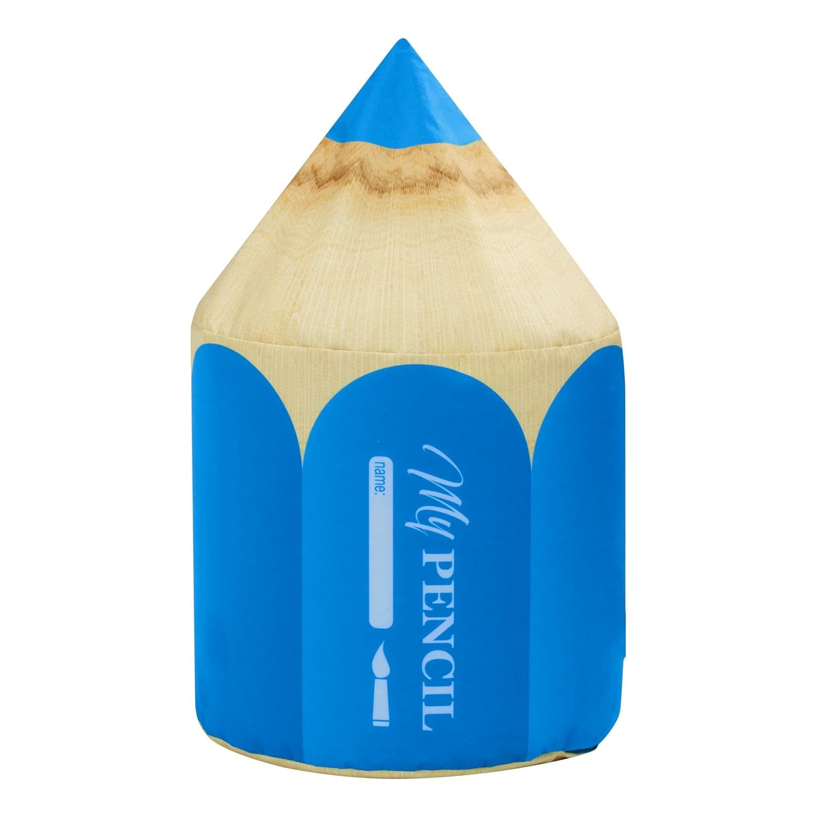 DotCom PENCIL Sitzhocker in Stiftform Blau