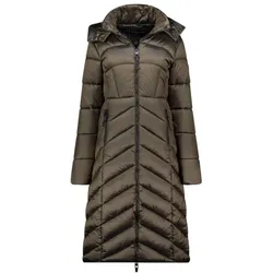 Geographical Norway, Landkarte, Blanche Long Kaki DB Lady 0116 Kaki Women's Jacket (WZ5491F/GN-Kaki)