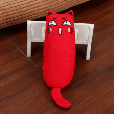 Inspire Curations CrinklePaws Catnip Rustle Toy For Play & Teething red Color