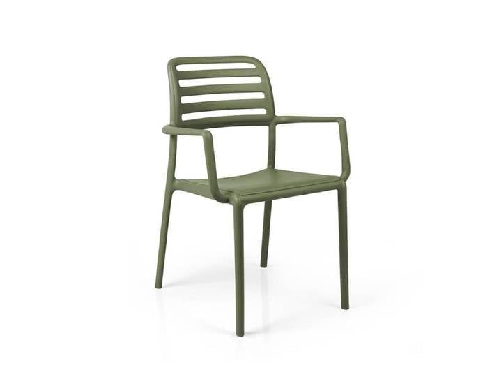 NARDI set de 4 chaises avec accoudoirs COSTA pour extérieur GARDEN COLLECTION (Agave - Polypropylène)