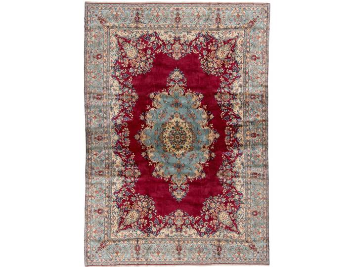 Kerman Teppich 355x503 Handgeknüpft Orientteppich Perserteppich
