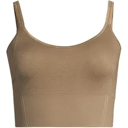 No Name, Damen, Velotrikot, Top damski CASALL Shiny Seamless Rib Top kolor zielony - M (M), Grün, M