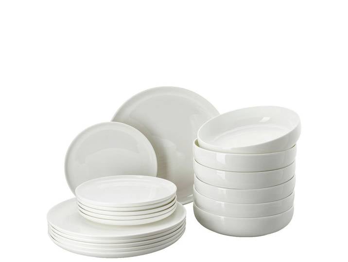 Rosenthal Kombiservice, Weiss, Keramik, 18-teilig, 31.7x28.1x32 cm, Geschirr, Geschirr-Sets, Kombiservice