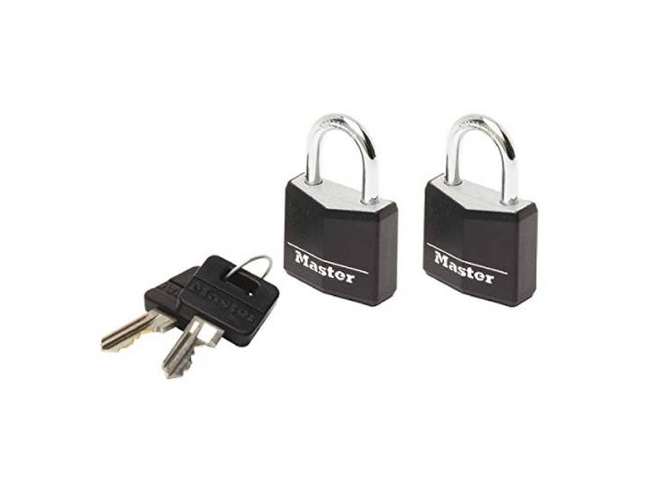 MASTER LOCK 9120EURTBLK 2 hangslot 20mm aluminium zwarte kleur