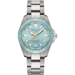 Certina C0484104435100 Taucheruhr Quarz DS Action Titan/Hellblau 30 bar