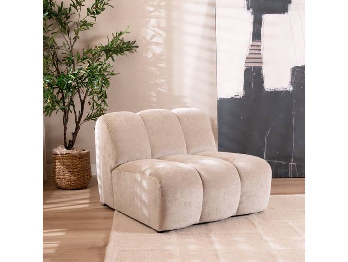 Bronx71 Sessel Luca Chenille sand