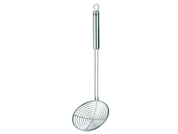 Rösle Seihlöffel, Hochwertiger Abseihlöffel mit Rundgriff, 14 cm, Edelstahl 18/10, Spülmaschinengeeignet silberfarben