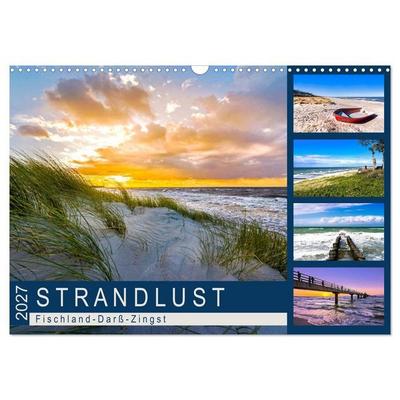 STRANDLUST: Fischland-Darß-Zingst (Wandkalender 2027 DIN A3 quer), CALVENDO Monatskalender