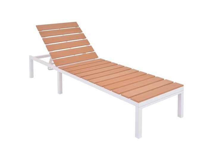 vidaXL Sonnenliege Aluminium und WPC Braun